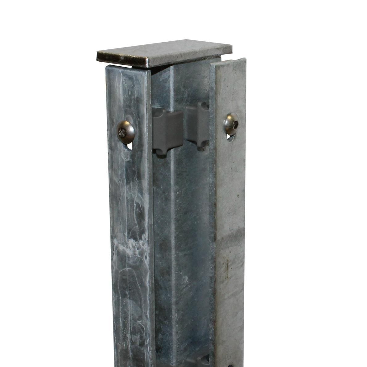 Höhe 0630 mm verzinkt, Zaunpfosten 60x40 mm Typ HS Eck