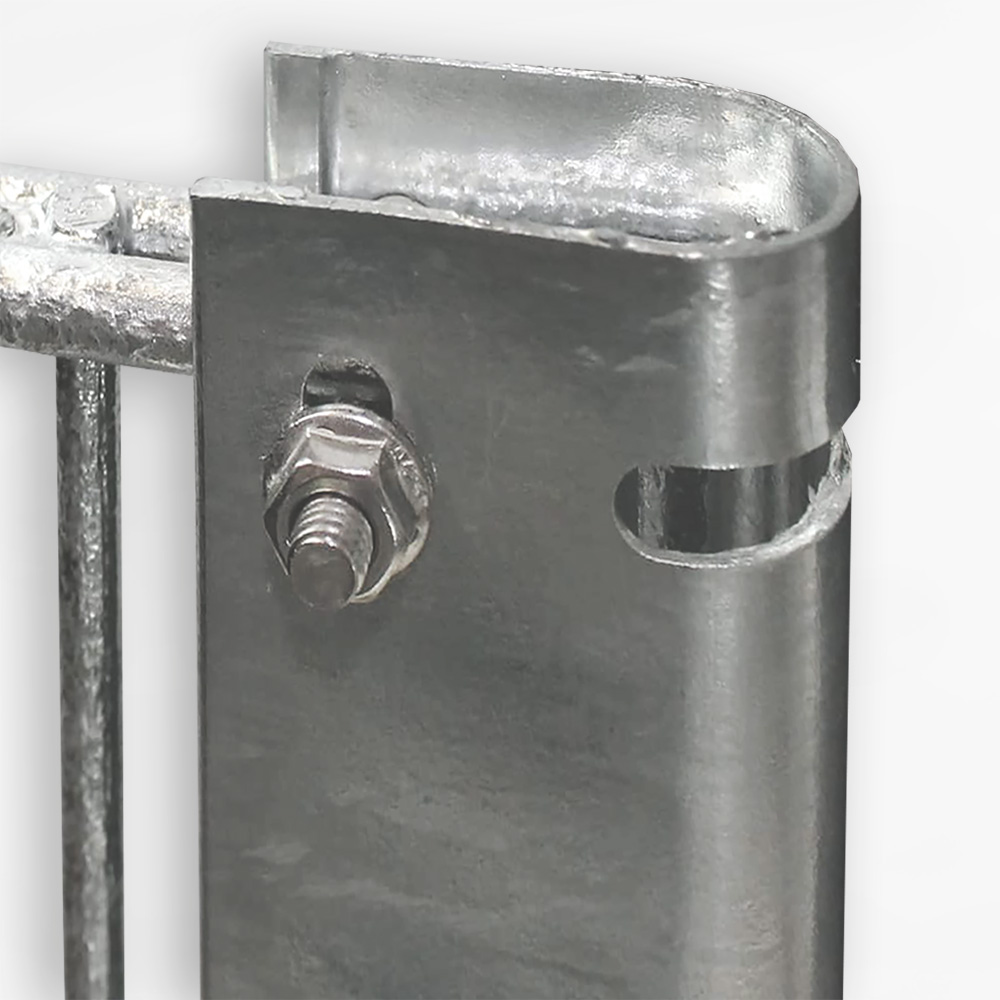 Zaunanschlussset 1600 mm, U-Profil feuerverzinkt