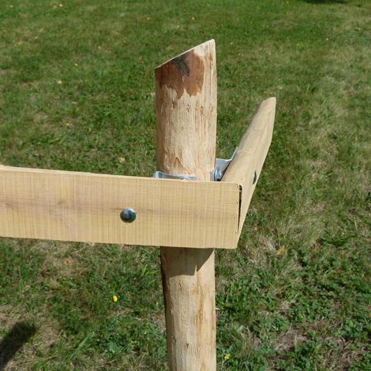 Staketenzaun Zubehör - Beschlag für Querholm Eck