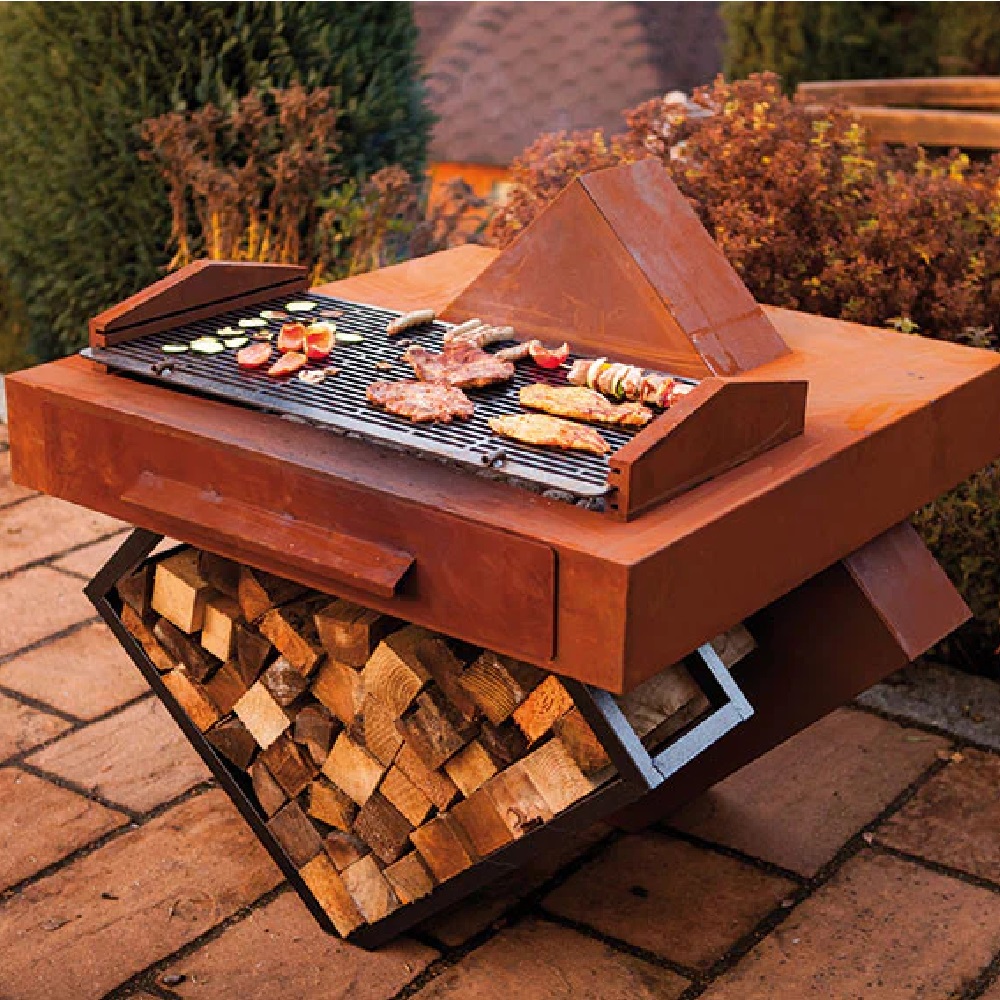 Rost Gartengrill Geometrie