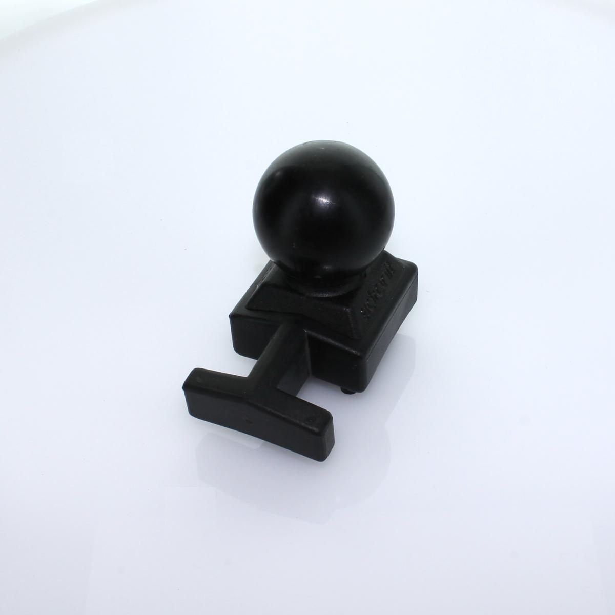 Abdeckkappe 070 x 040 mm schwarz Kunststoff mit Kugel