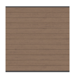 Sichtschutz WPC Classic 1780 x 1830 mm mandel - Leiste anthrazit