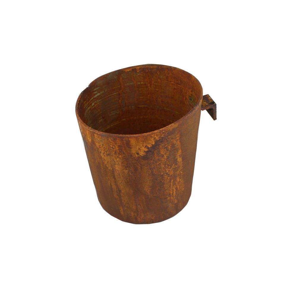 Rost Topf zum Hängen 140 mm für Paravent mit Öffnungen