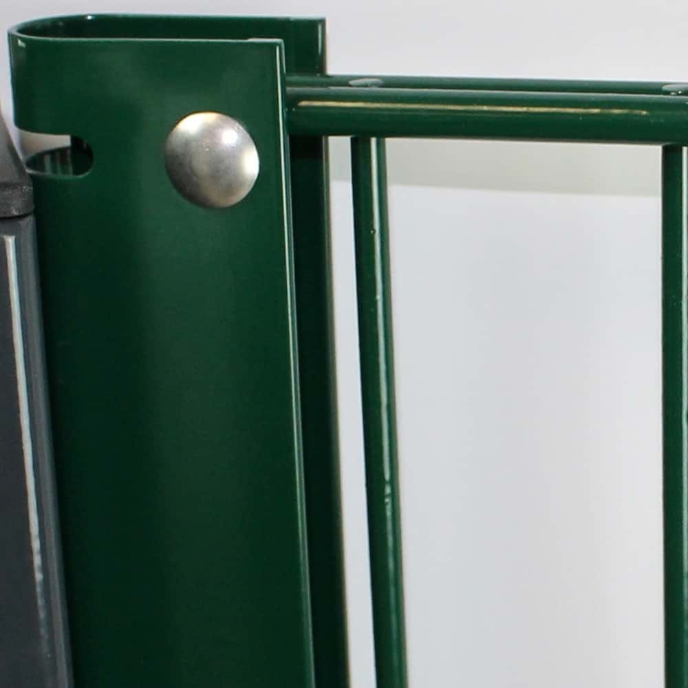 Zaunanschlussset 1000 mm, U-Profil RAL 6005 grün