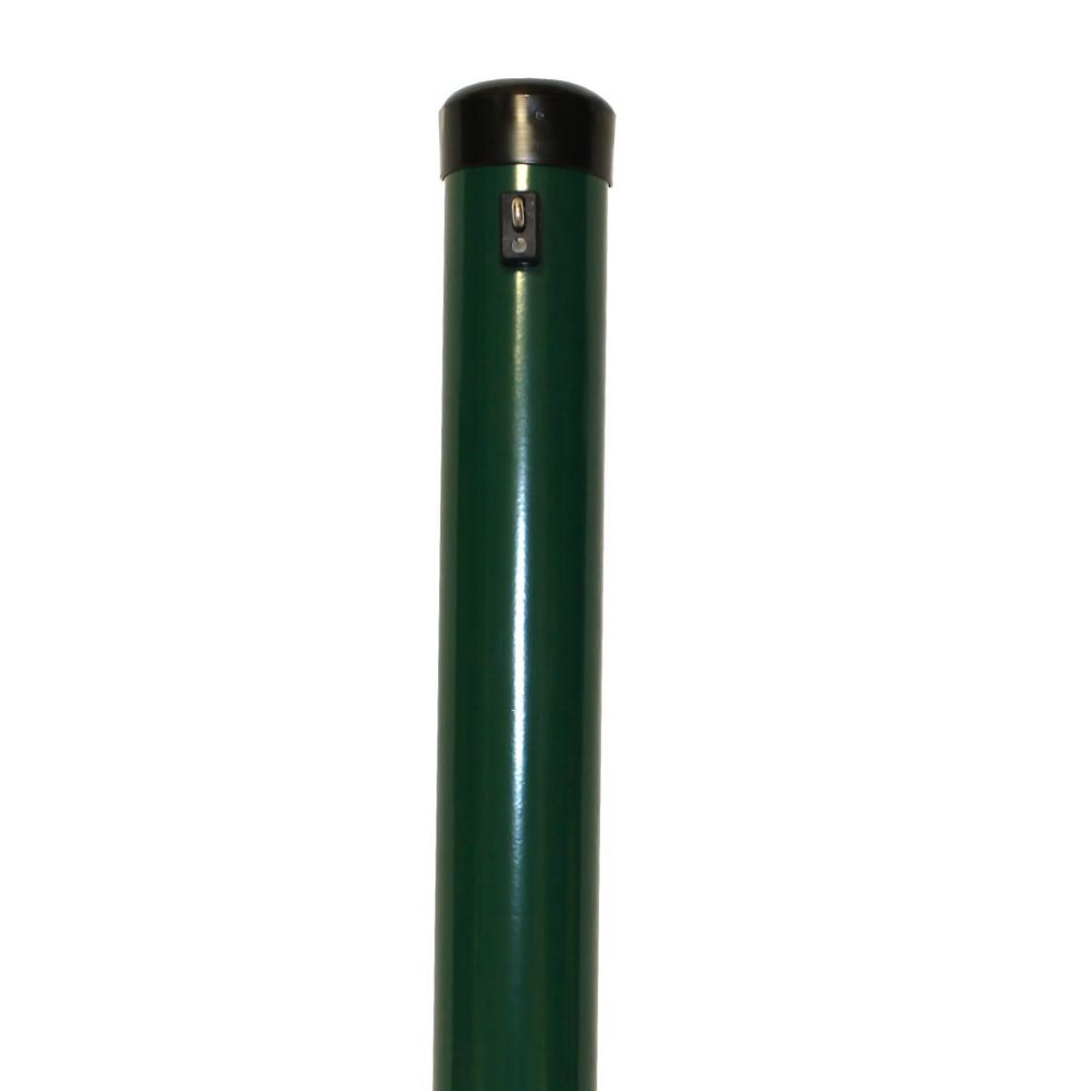 Pfosten_moosgruen_76_mittelpfosten56a7d3954f2e0 Zaunhöhe 2000 mm, Pfosten grün Ø 76x2750 mm