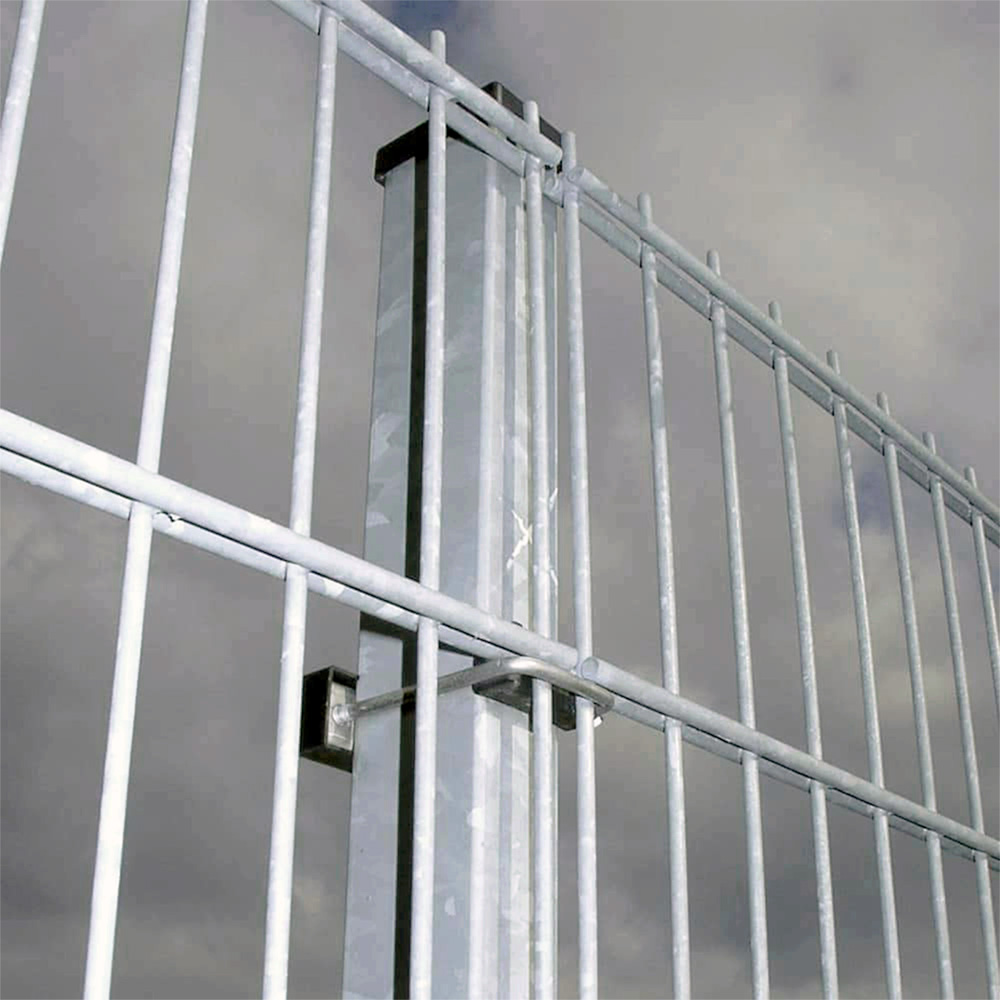 Gitterzaun 8+6+8 per lfm, Pfostentyp III, verzinkt