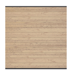 Sichtschutz WPC Classic 1780 x 1830 mm sand - Leiste anthrazit