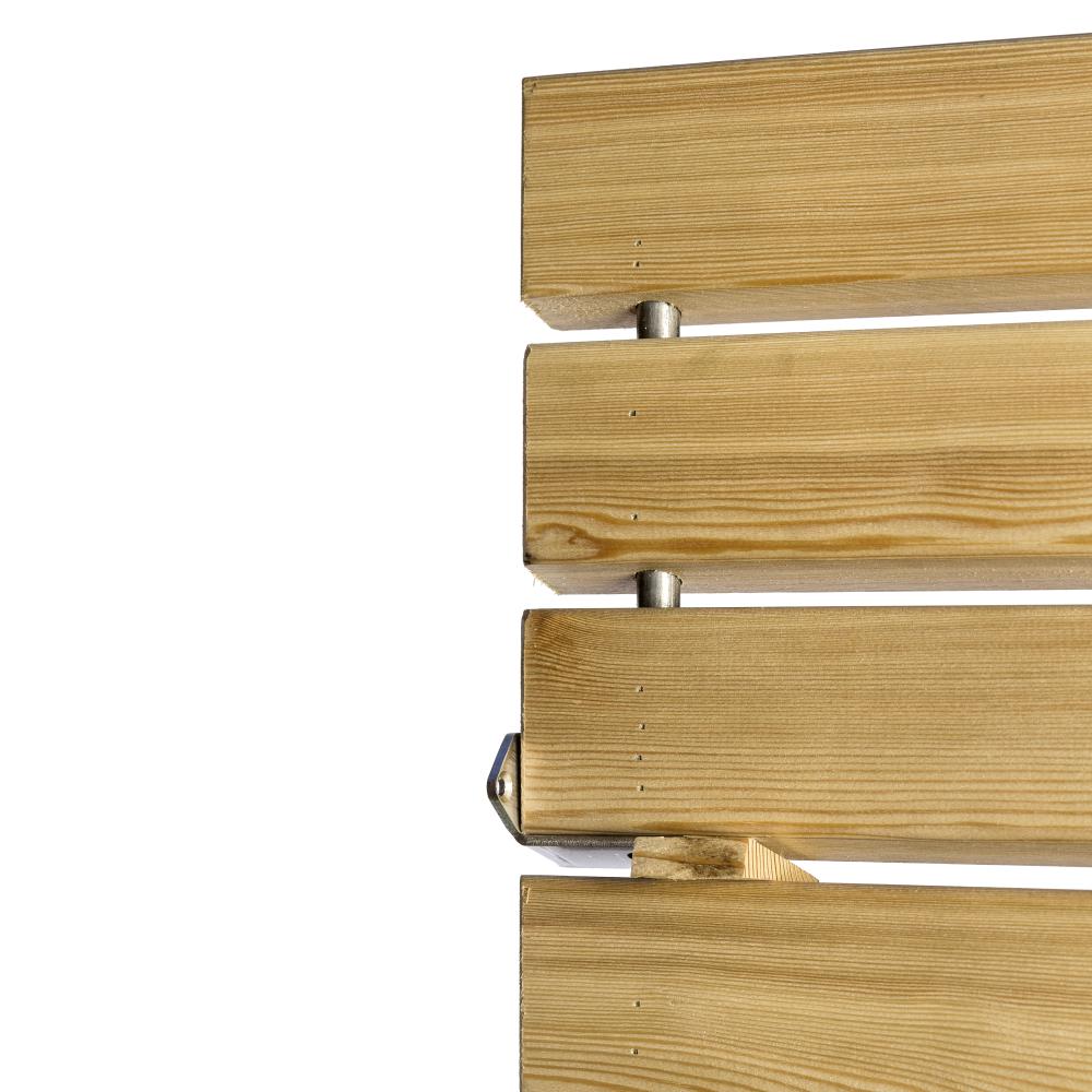 Holz-Design-Zaun Sichtschutz  Rhombus Verbindungs-Set