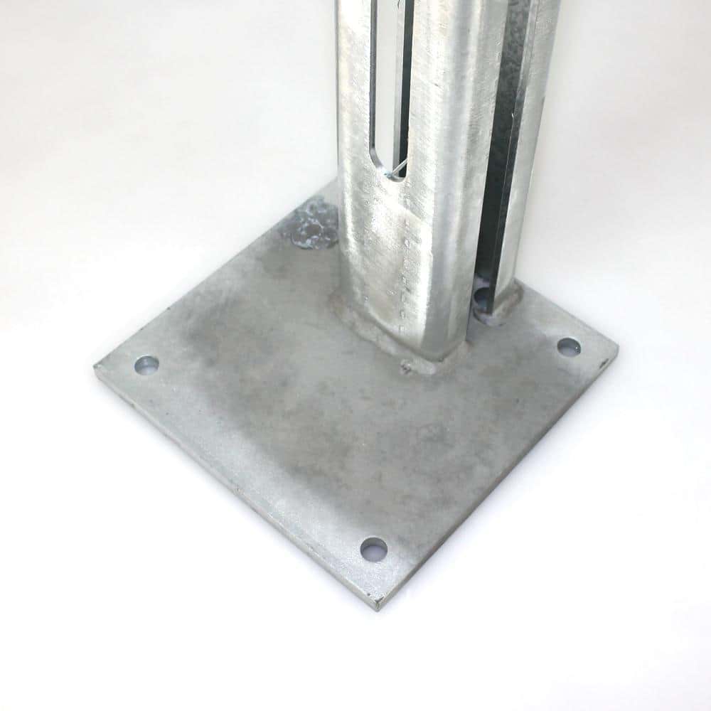 Bodenplatte für Torpfosten 80 x 80 mm verzinkt