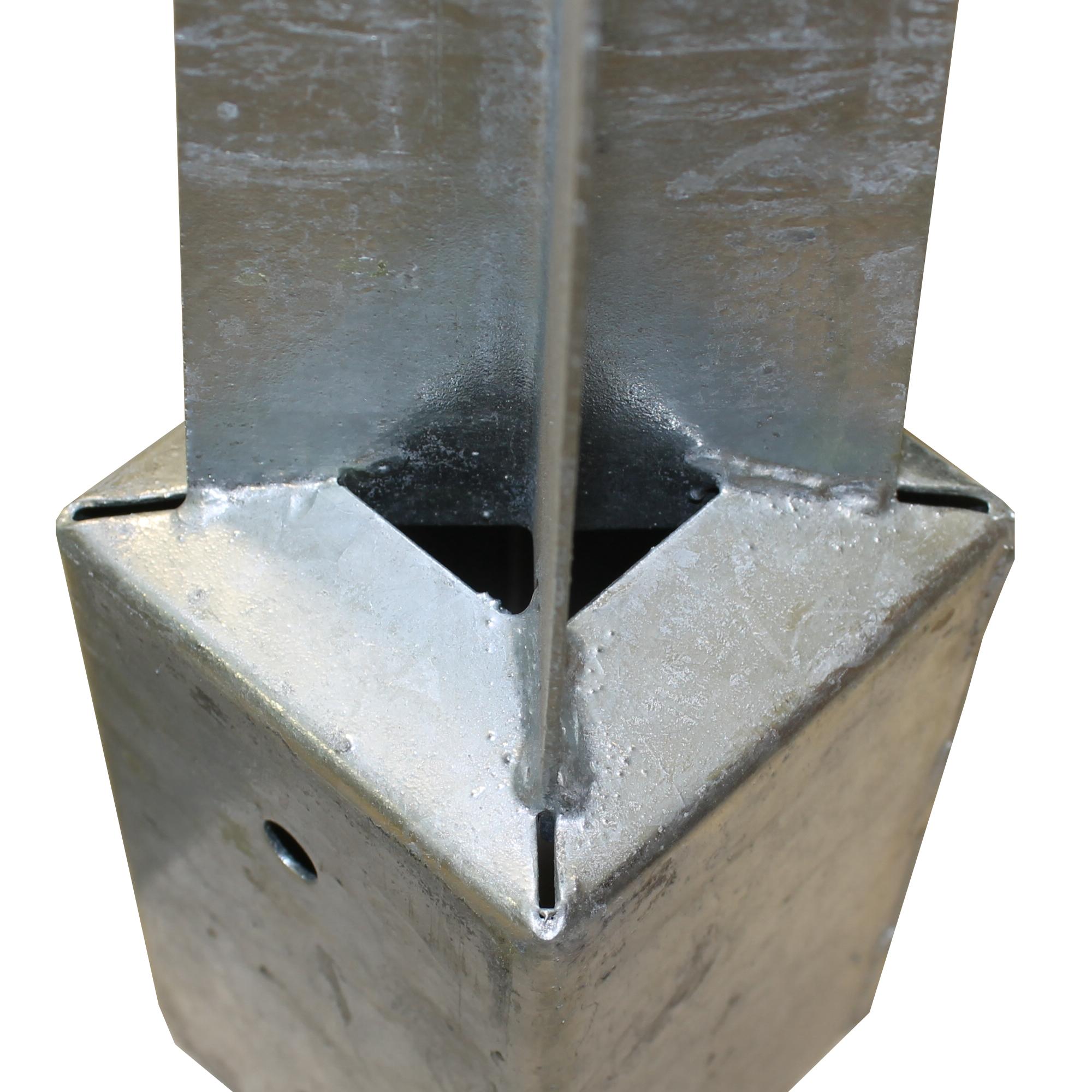 Einschlag-Bodenhülse 91x91x750 mm verzinkt