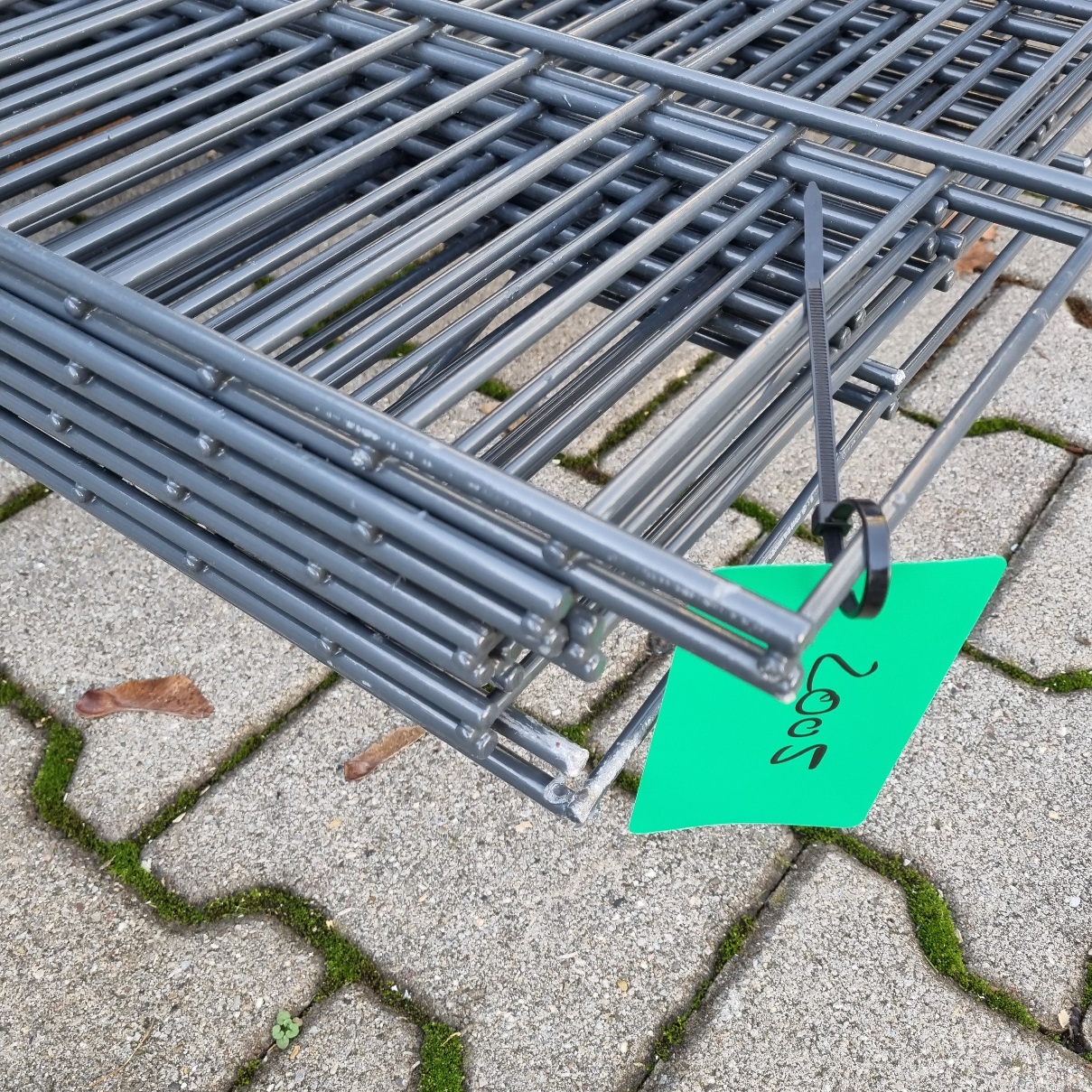 Zaunmatten Doppelstab 1408 mm Anthrazitgrau 7 St.