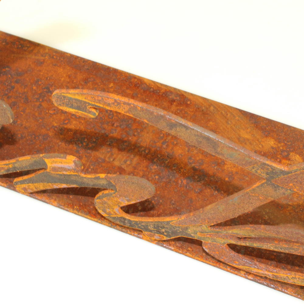 Rost Schild Winter 590 x 280 mm auf Platte