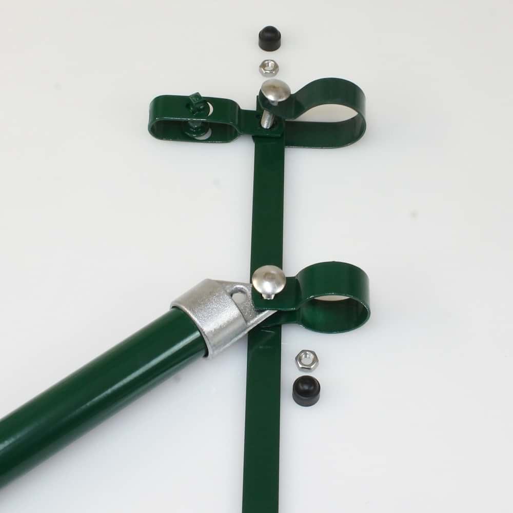 Zaunanschluss 1000mm für Pfosten Ø 42mm, Strebe Ø 34mm