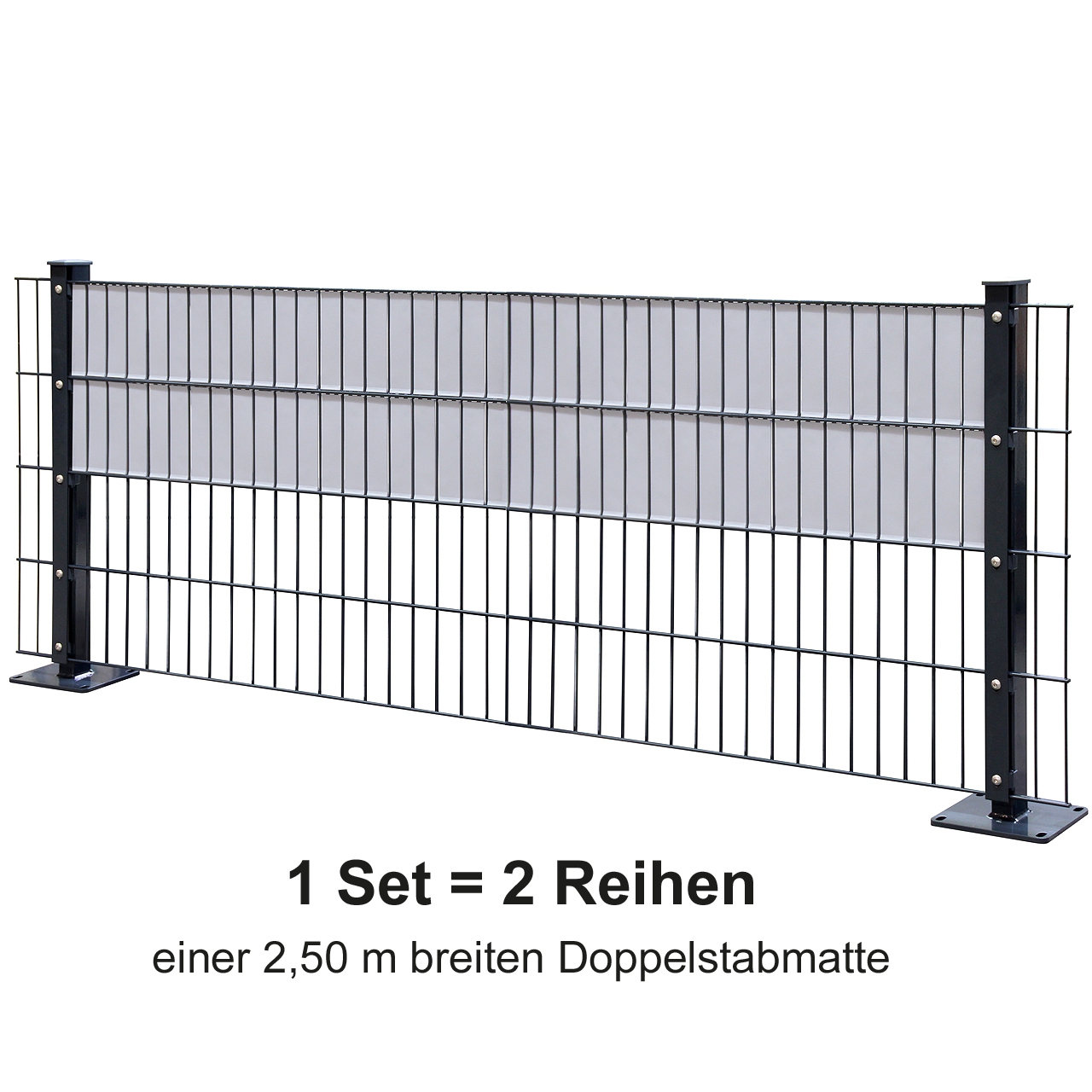 Sichtschutz Clips 8-6-8 mm Schwarz (100 Stück)
