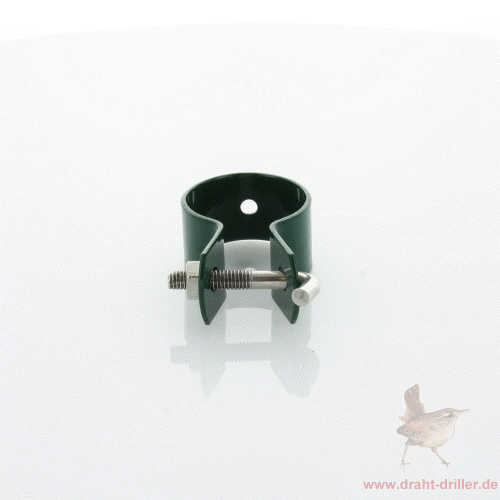 Schelle Ø 034 mm grün mit Hakenschraube