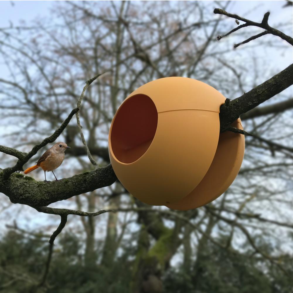 Vogel-Futterstelle Birdball Ø 300 mm orange