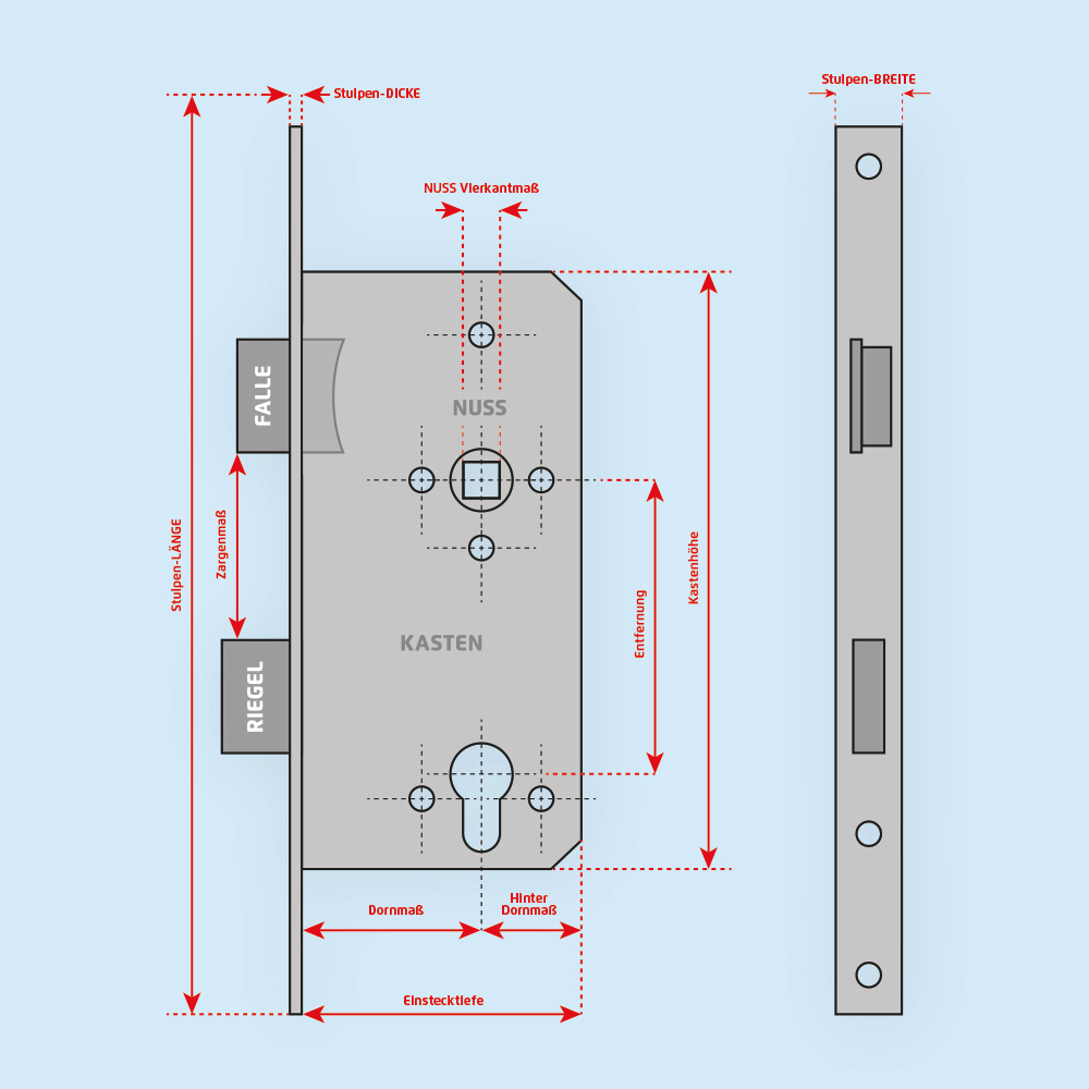 Einsteckschloss 730/35