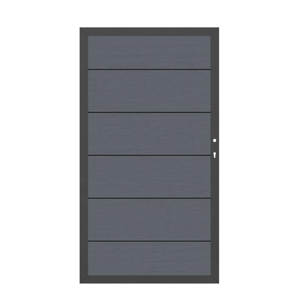 Tor WPC XL 0980 x 1800 mm 1flgl. anthrazit DIN rechts