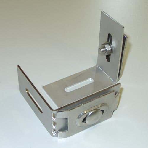 Gittermattenhalter Universal Edelstahl cpl. 2er Set