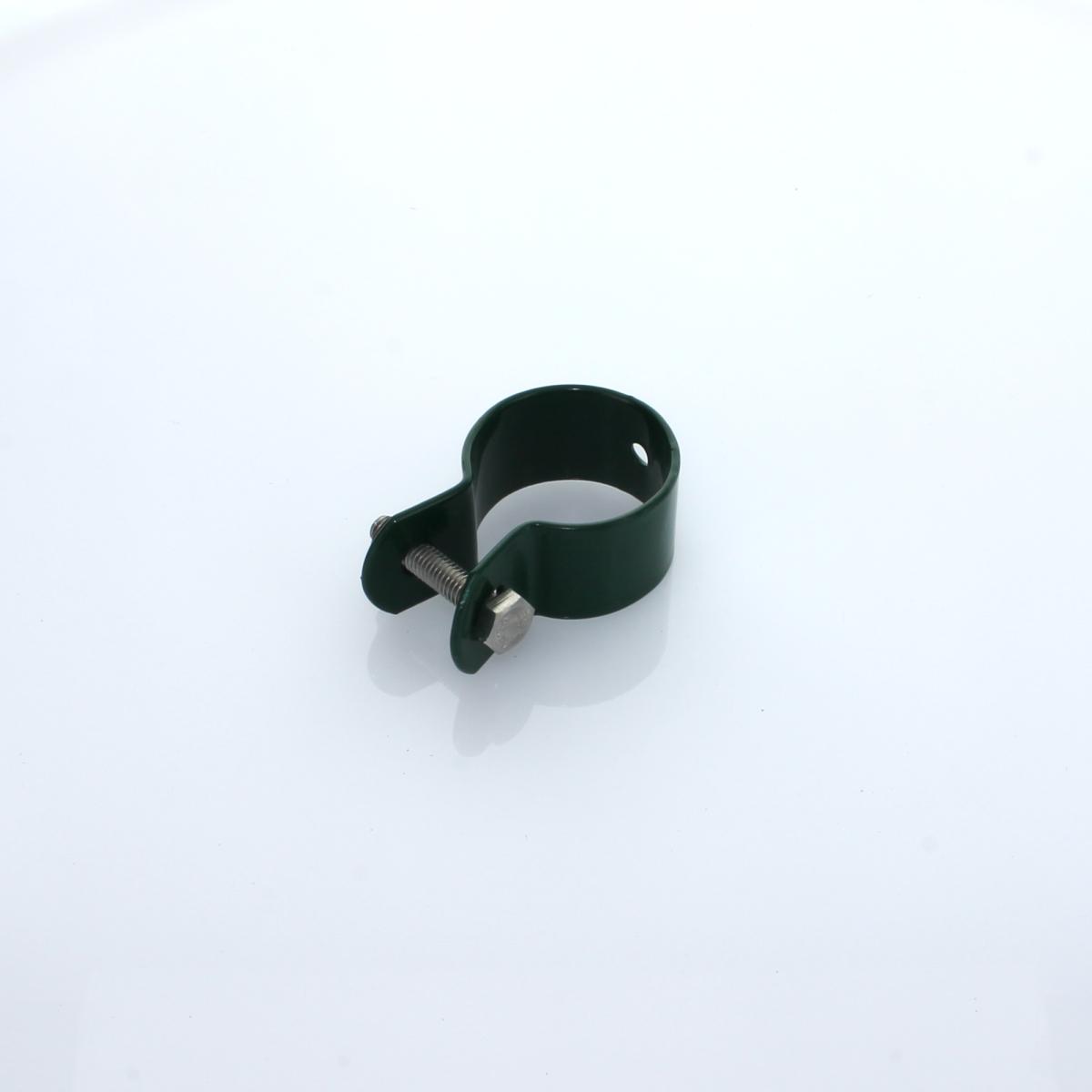 Schelle Ø 034 mm grün mit Maschinenschraube