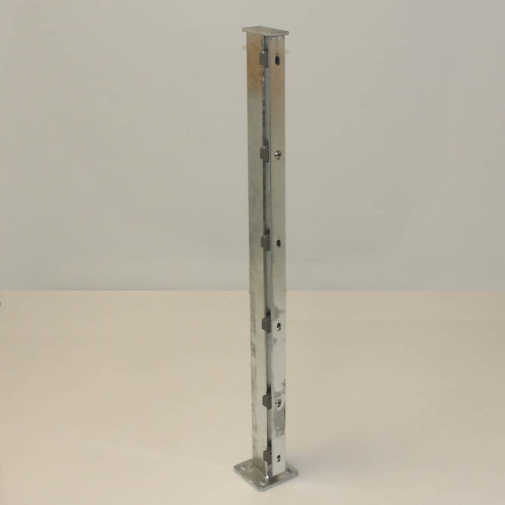Höhe 1030 mm verzinkt, Zaunpfosten Typ HS Mitte Bodenplatte
