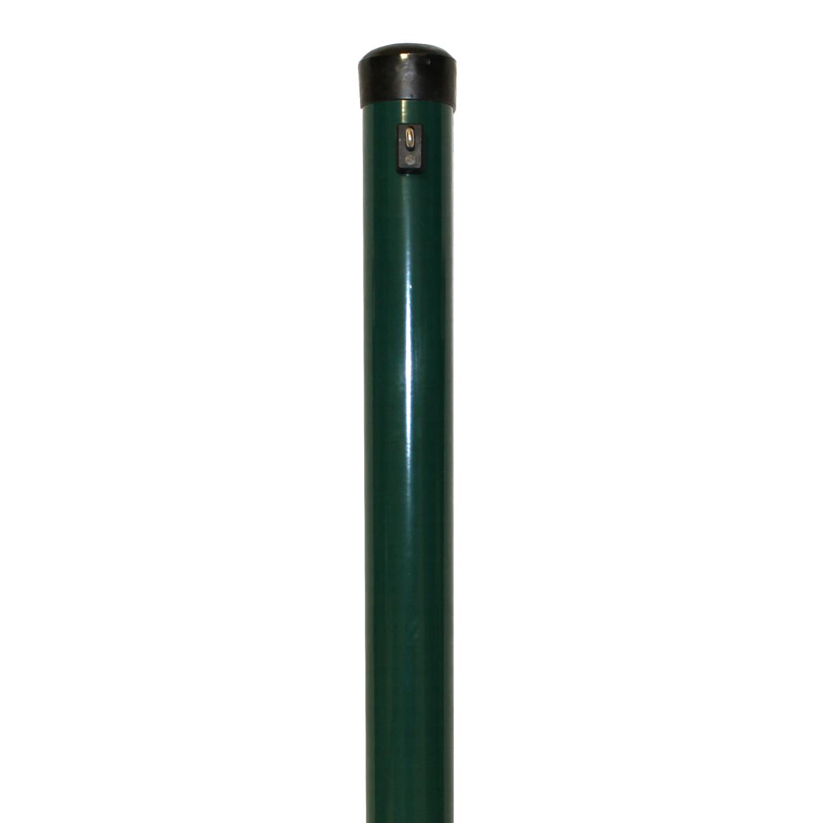Zaunhöhe 1500 mm, Pfosten grün Ø 48x2000 mm