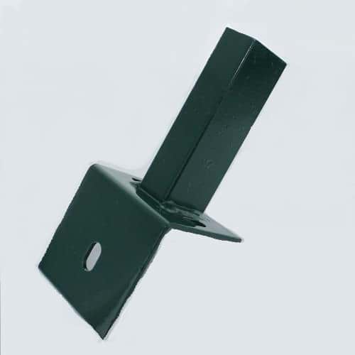 Bodenplatte für Rechteckrohr 60x40mm, auf L-Steine, grün
