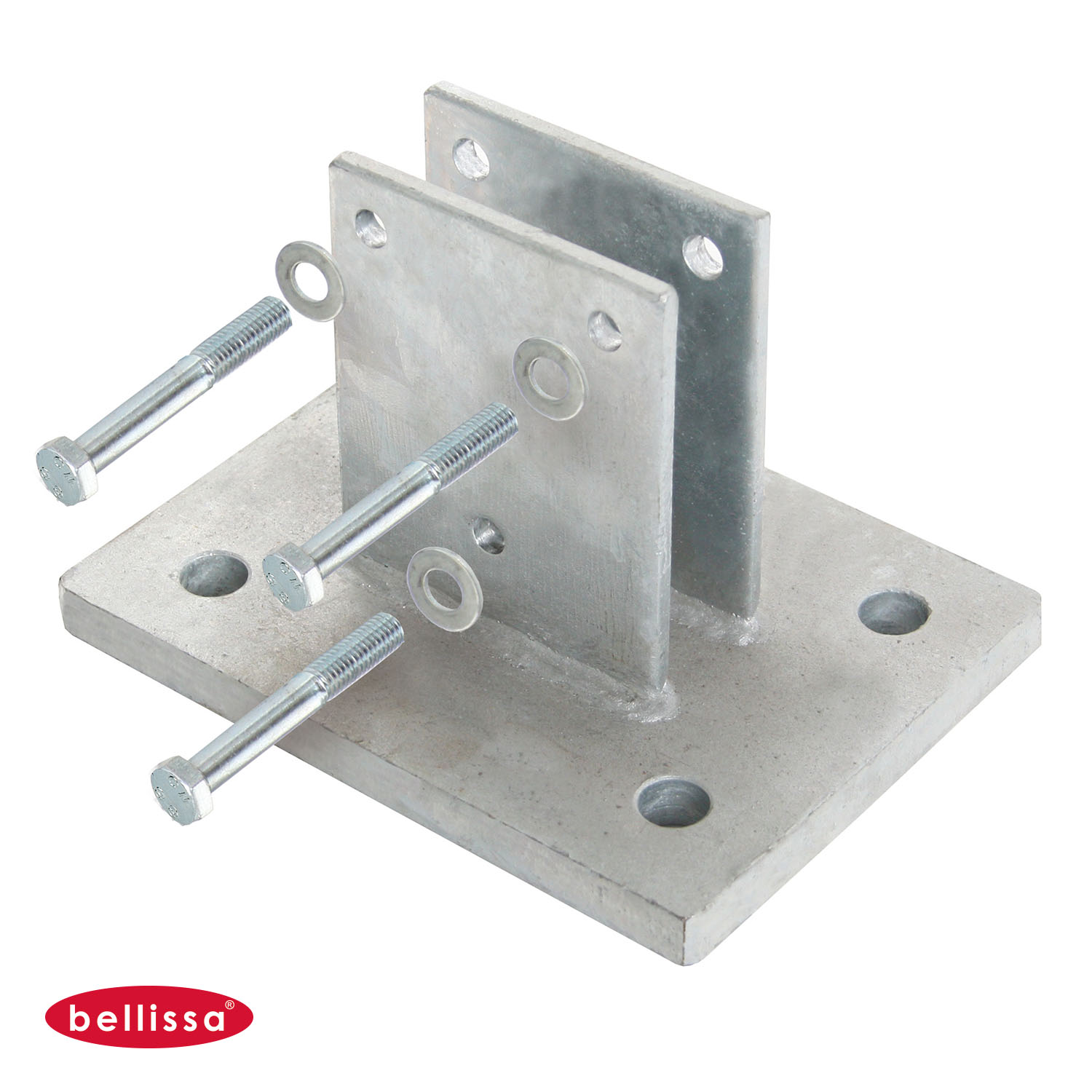 Mauersystem Bodenplatte für Pfostenprofil 100 x 30 mm