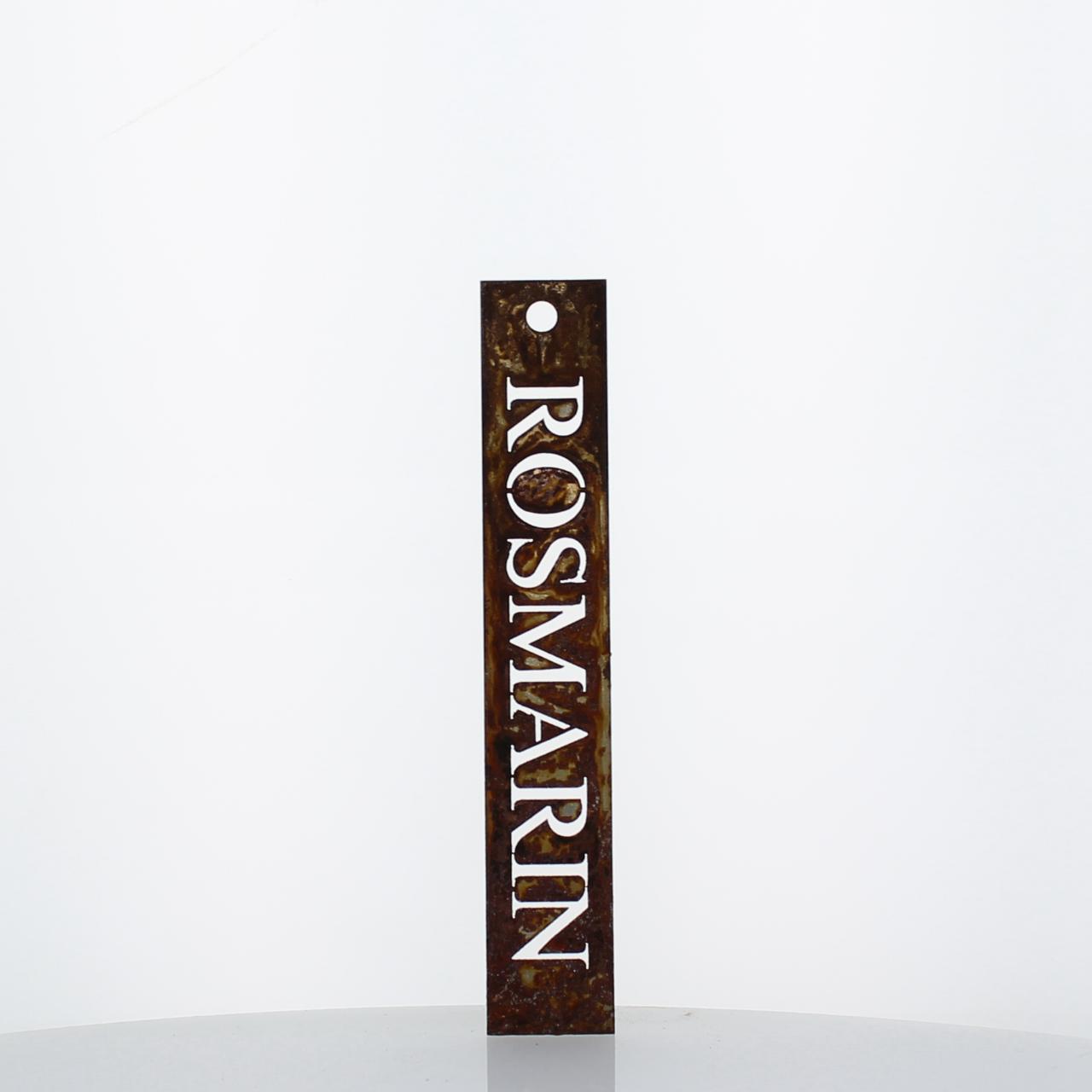 Rost Kräuterschild Rosmarin