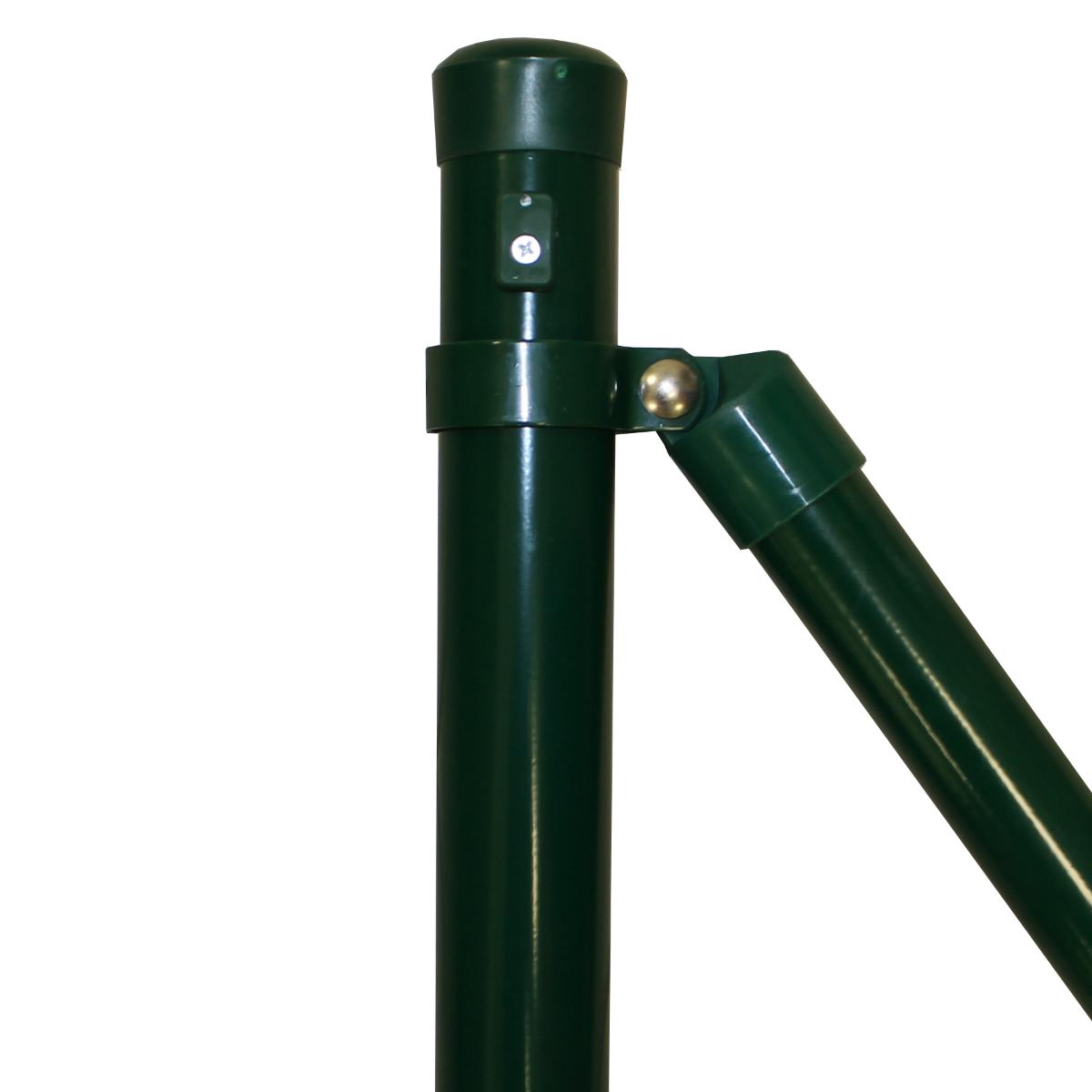 Anfangpfosten 48mm grün für Zaunhöhe 1500 mm