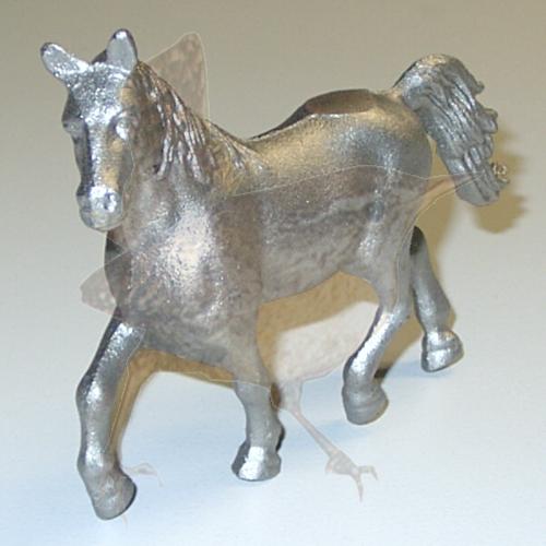 Zierelement Tierfigur Pferd blank