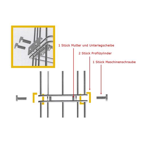 Ranko® Ranksäule Profilverbinder beschichtet