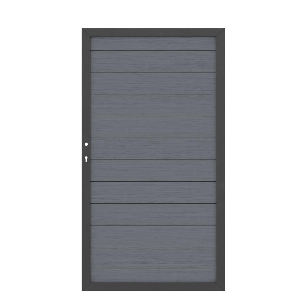 Tor WPC Classic 0980 x 1800 mm 1flgl. anthrazit/anthrazit DIN links
