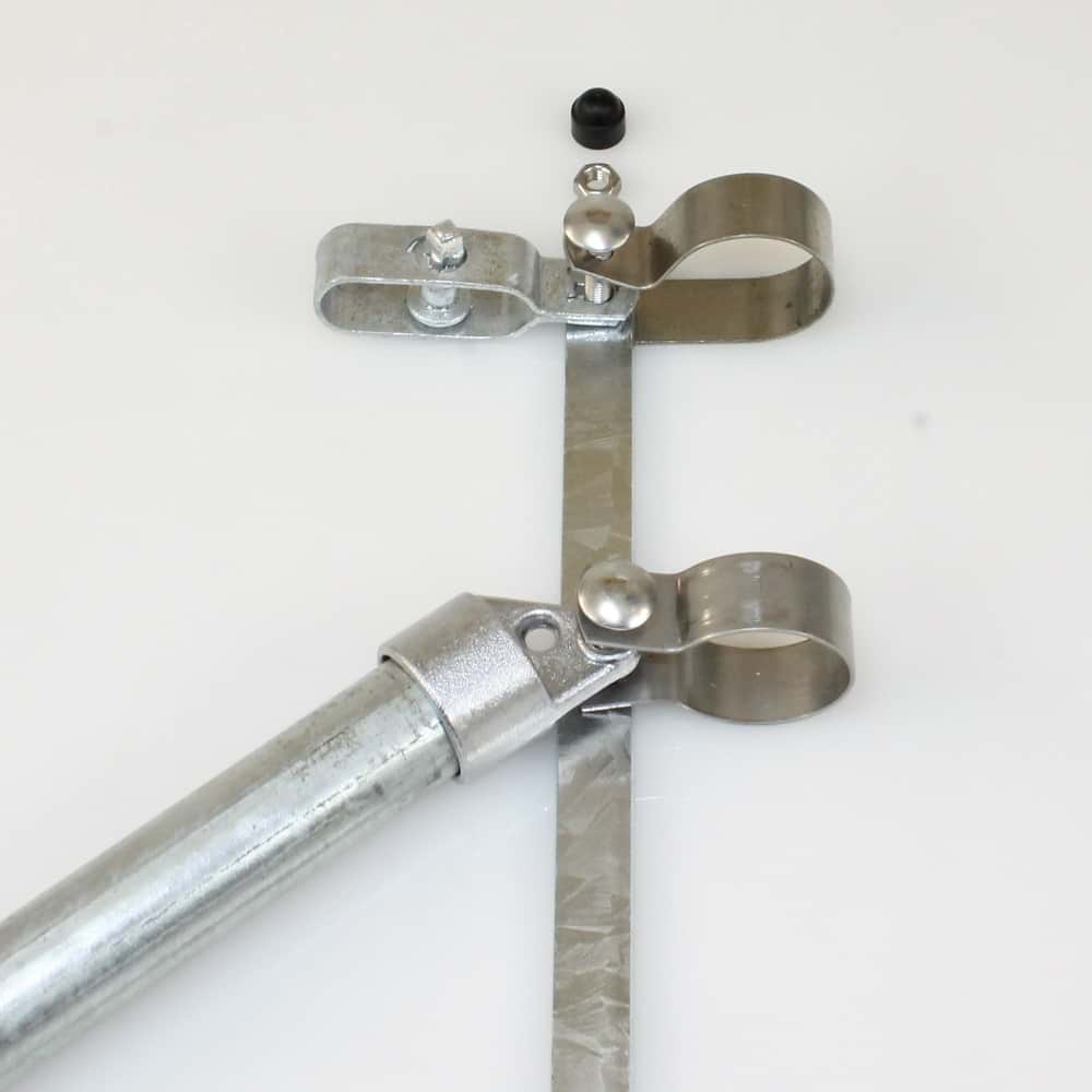 Zaunanschluss 1500mm für Pfosten Ø 60mm, Strebe Ø 34mm