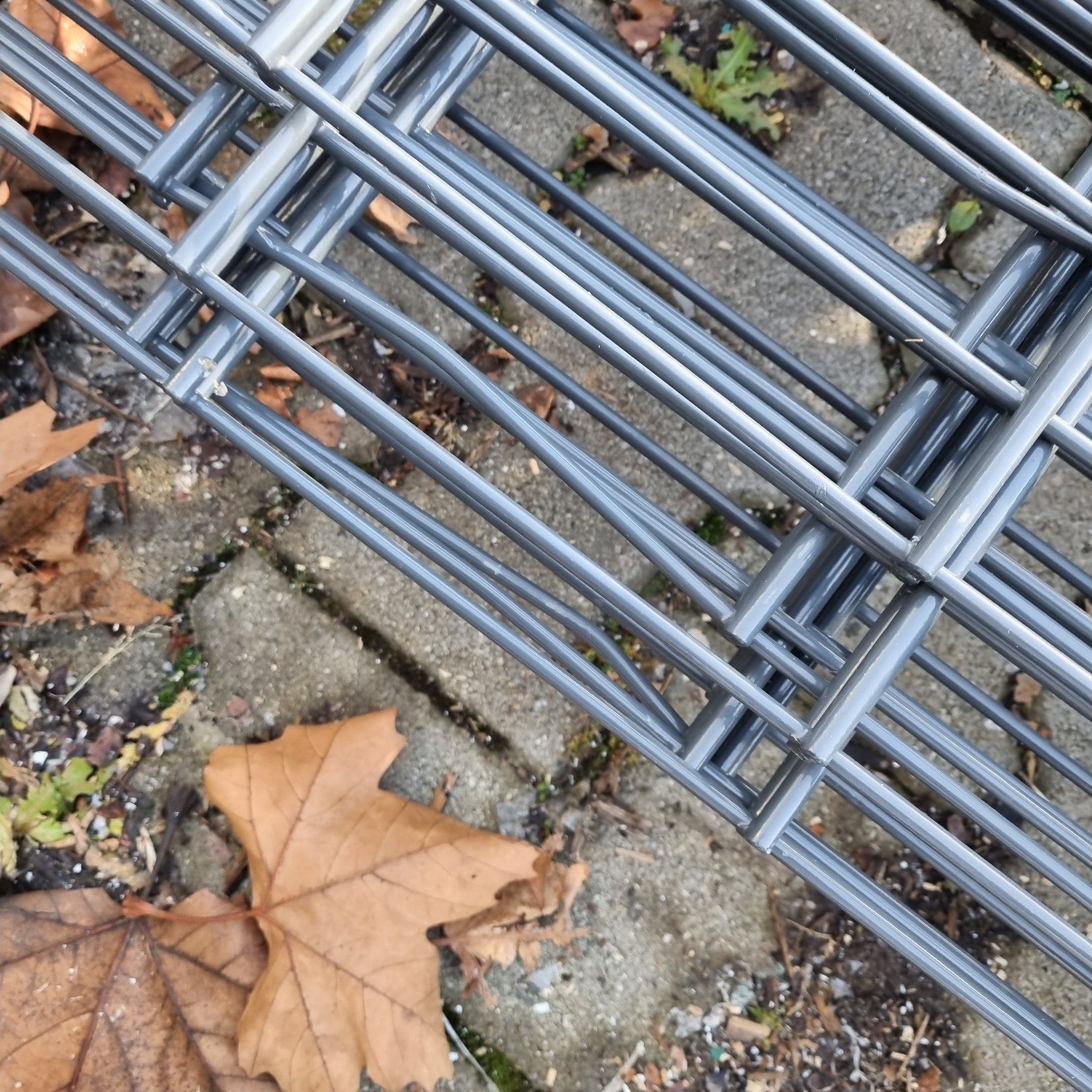 Zaunmatten Doppelstab 1408 mm Anthrazitgrau 7 St.