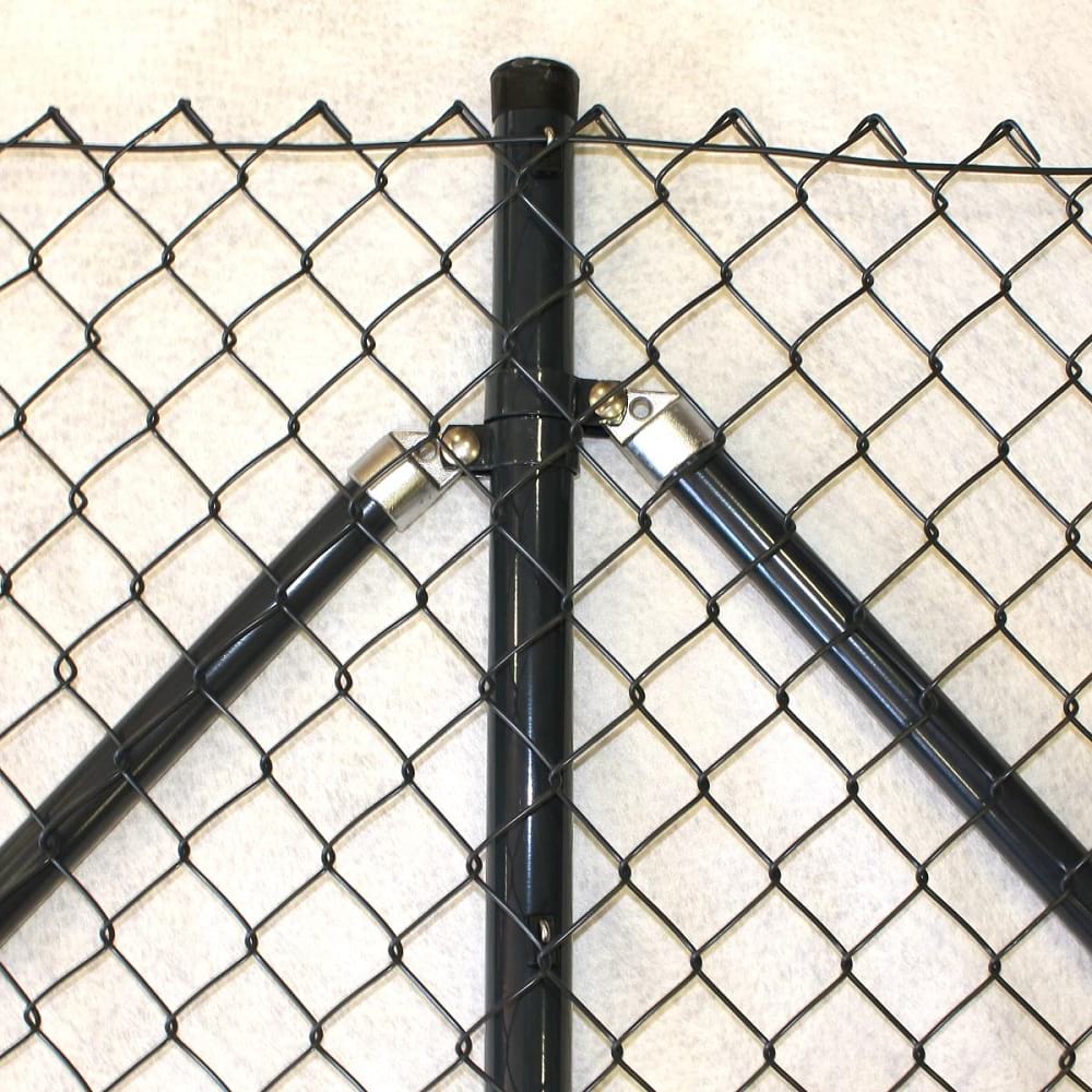 Maschendrahtzaun 1500 mm 50x3,1 anthrazit, Pfosten 48 mm, Set