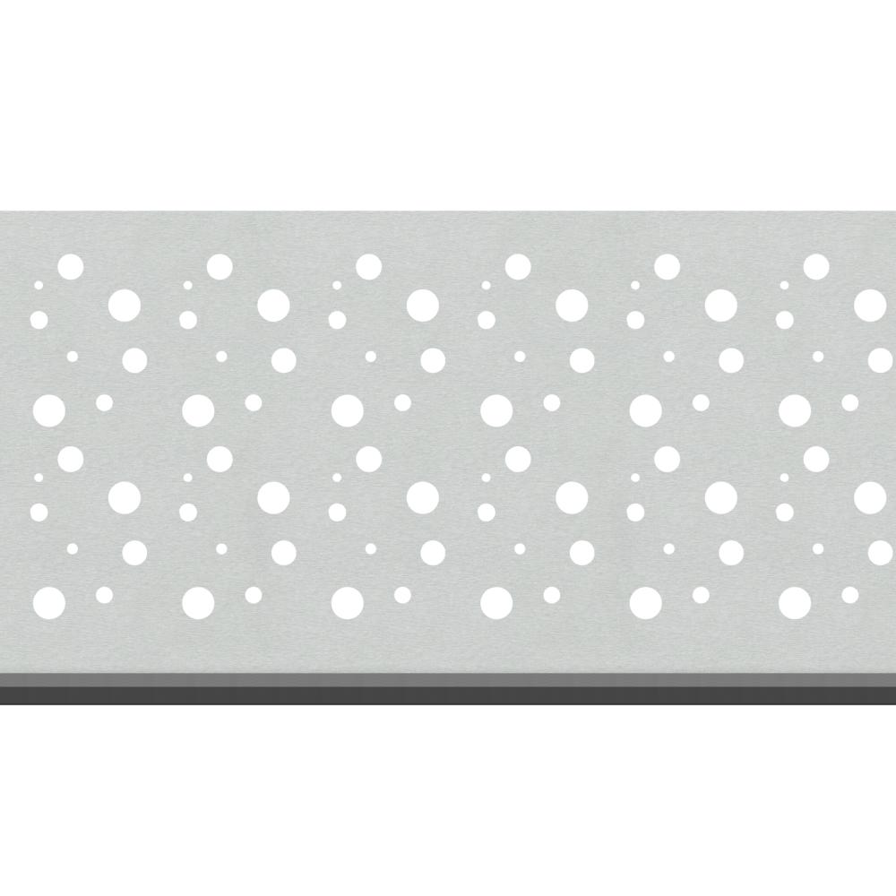 Sichtschutz Dekorprofile Silber Bubble 300 mm