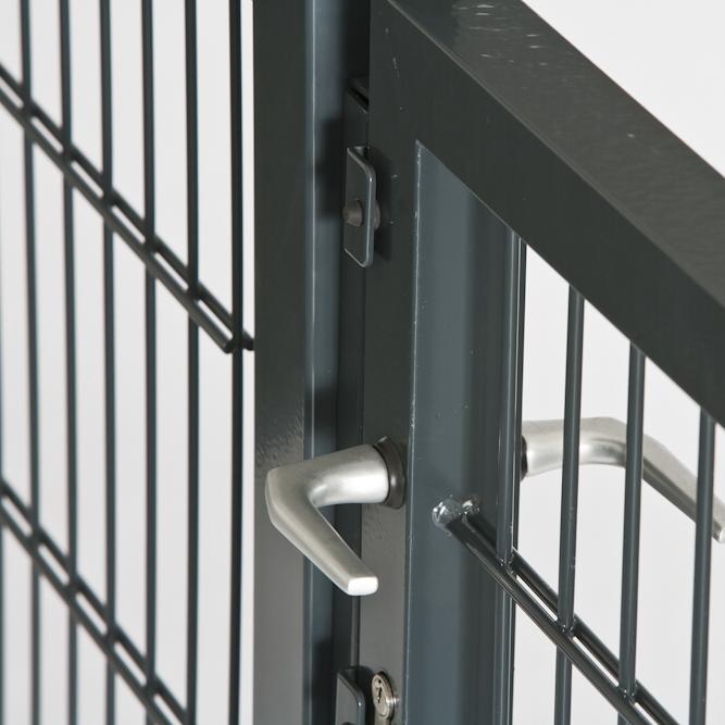 Industrie-Kombitor 1400x1240mm 1-flgl, anthrazitgrau