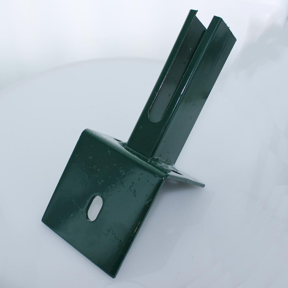 Bodenplatte für Rechteckrohr 60x40mm, auf L-Steine, grün +S