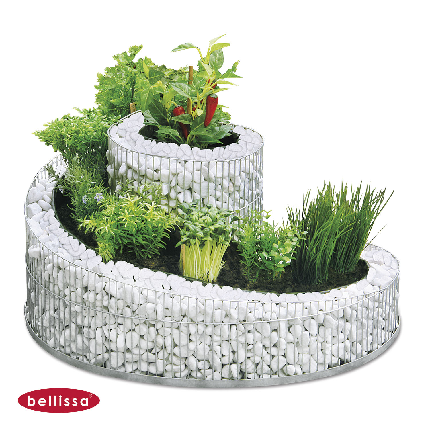 Kräuterspirale Gabione 570 x 420 x 290 mm