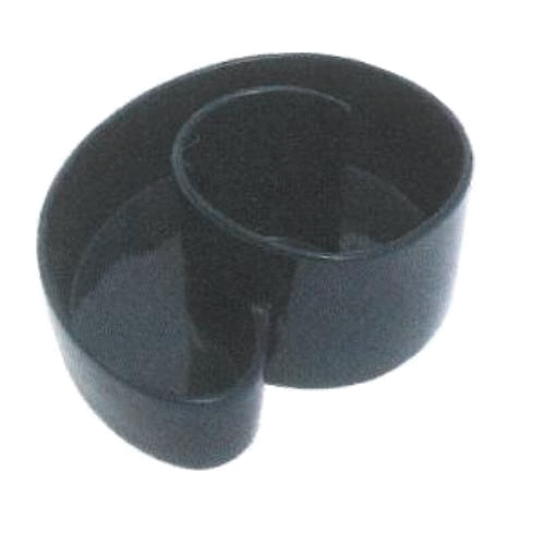Kräuterspirale blau glasiert 240x150x290 mm