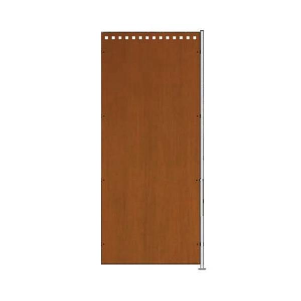 Sichtschutz quadro 1750 x 744 mm Edelrost Anbauelement
