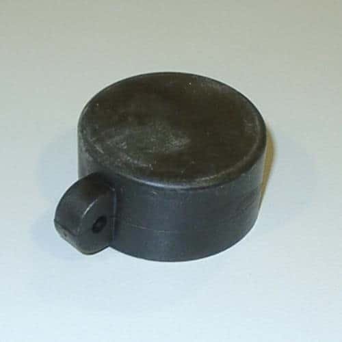 Abdeckkappe schwarz Ø 48 mm Kunststoff Öse