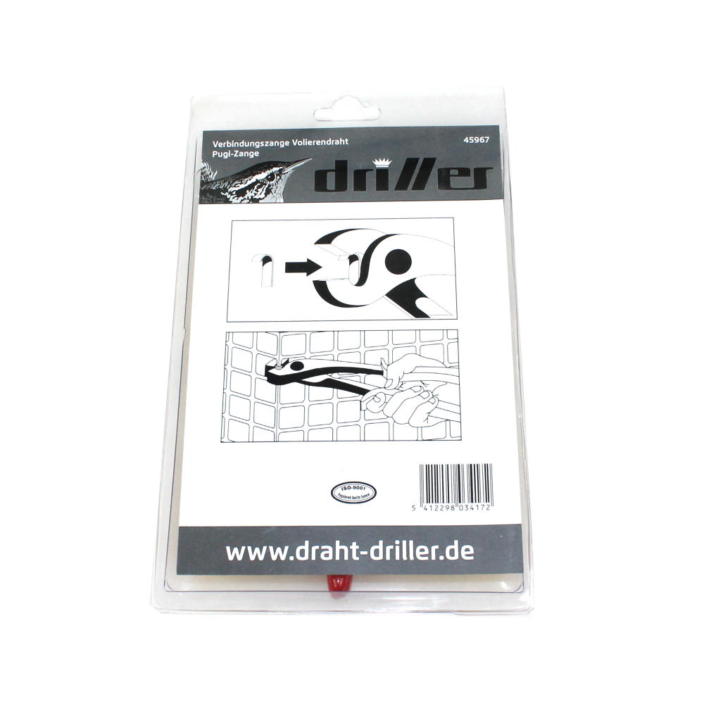 Clips-Zange für Volierendrahtverbindung Driller