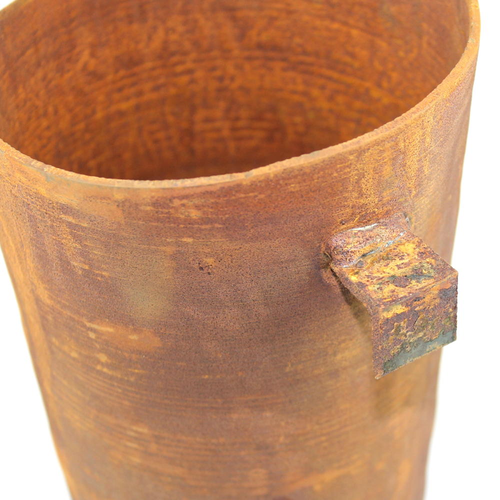 Rost Topf zum Hängen 140 mm für Paravent mit Öffnungen