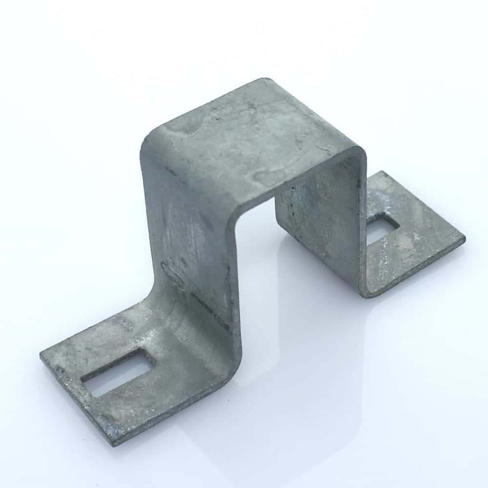 Wandbefestigungsschelle für Rechteckpfosten 60x40 mm verzinkt