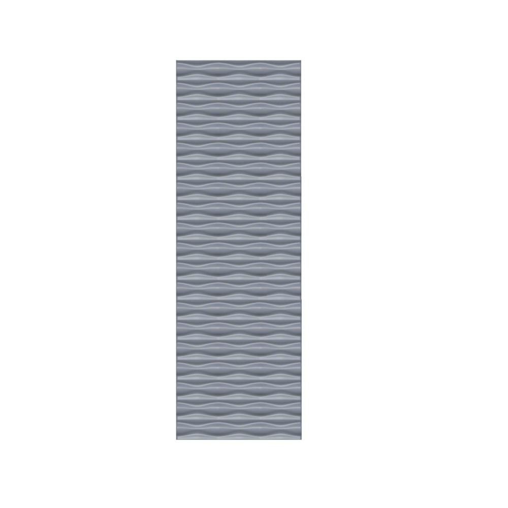 Sichtschutz WPC/ALU Flow 3D-Design 0600 x 1800 mm silber