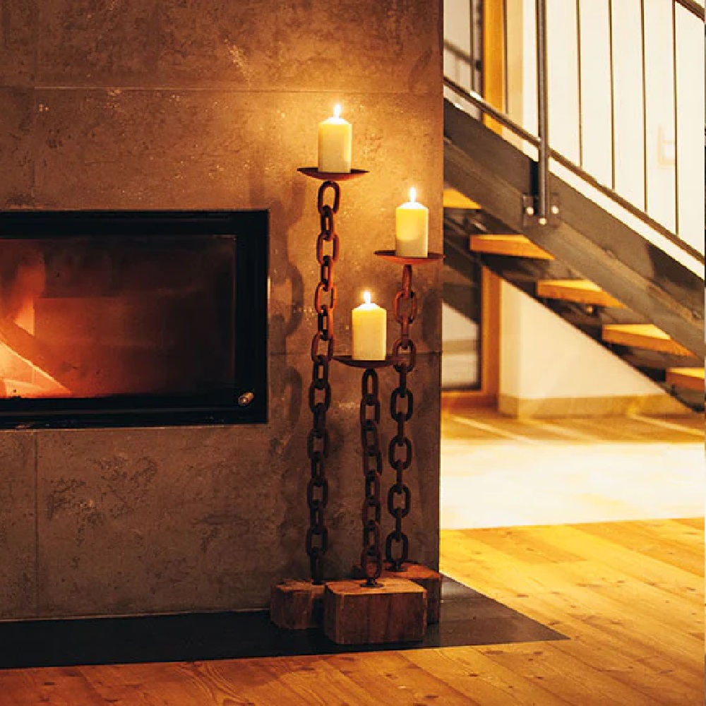 Rost Kerzenhalter Candle Chain 600 mm