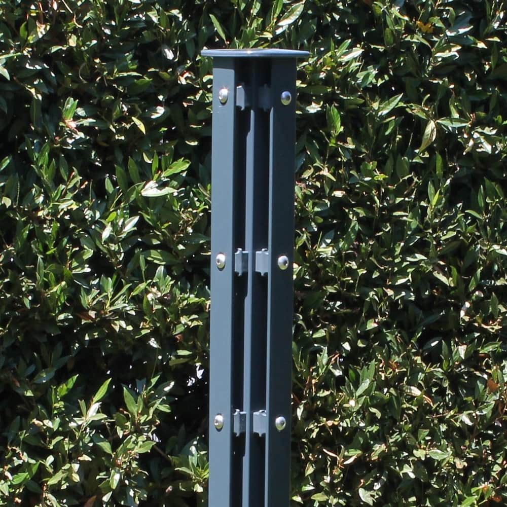 Höhe 1830 mm anthrazit, Zaunpfosten 60x60 Typ HS Eck