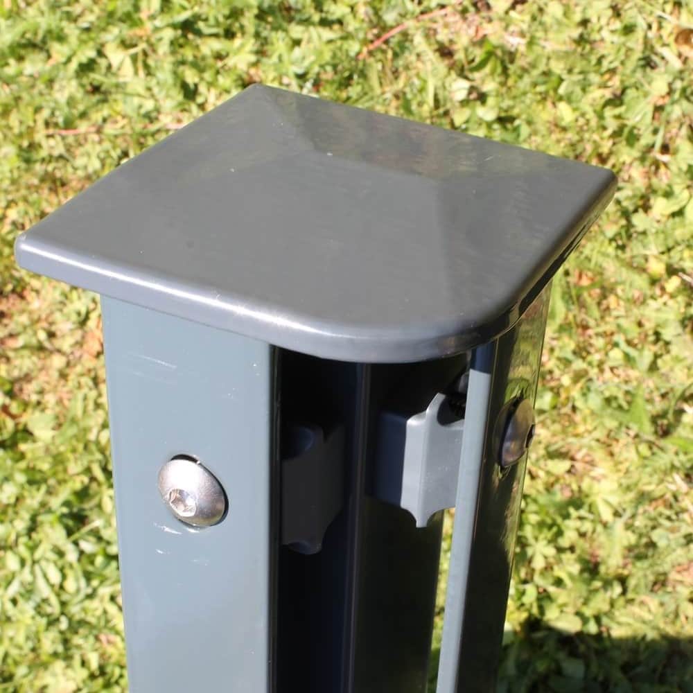 Höhe 1030 mm anthrazit, Zaunpfosten 60x60 Typ HS Eck